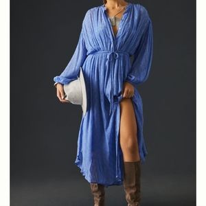 Anthropologie Allene Shimmer Maxi Dress Size XS